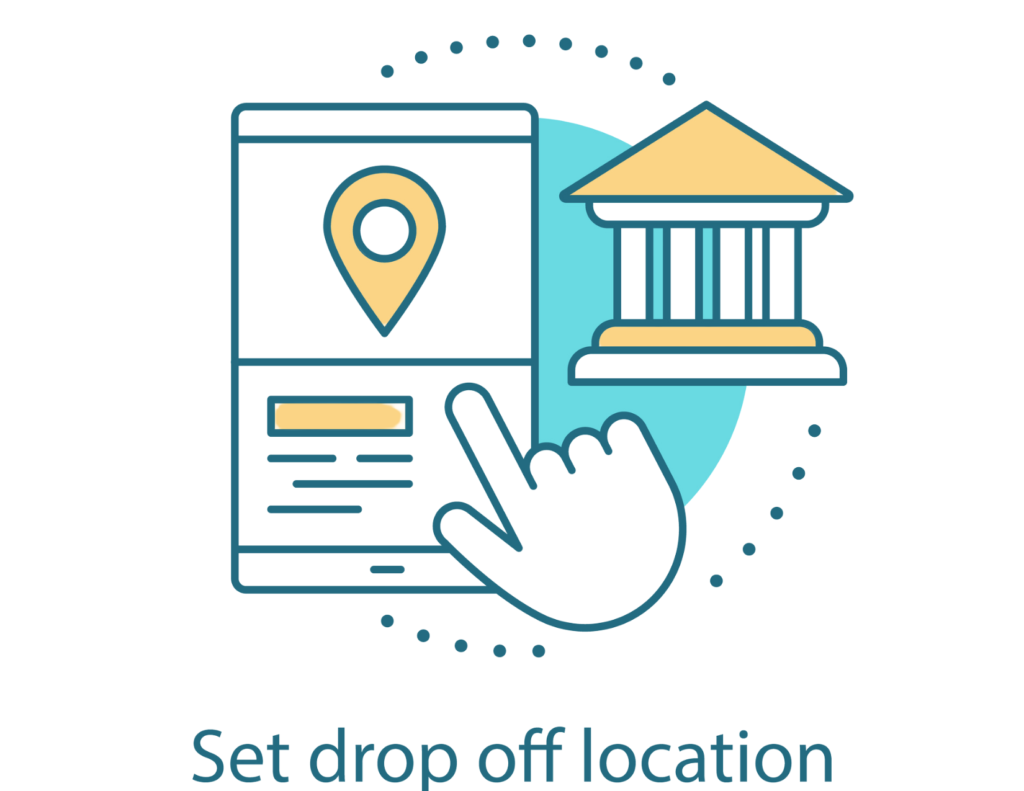 DROP OFF TAXES AT A DESIGNATED LOCATION