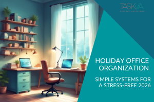 year-end office organization, small business